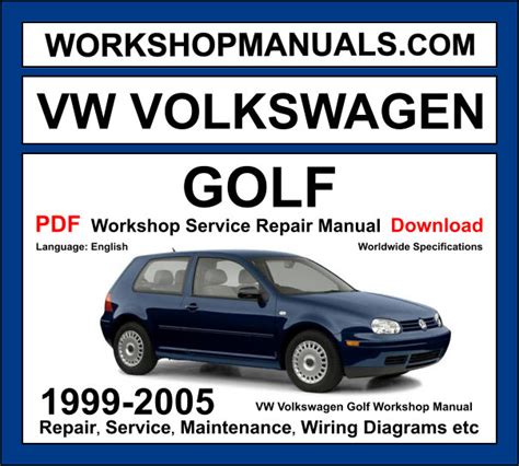 vw golf mk4 workshop manual