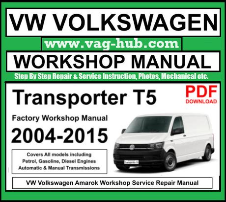 Download Vw Transporter T5 Workshop Manual 