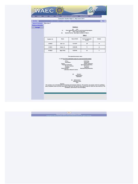 Waeconline Org Ng E Learning