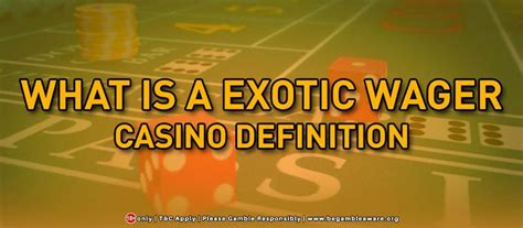 wager casino definition