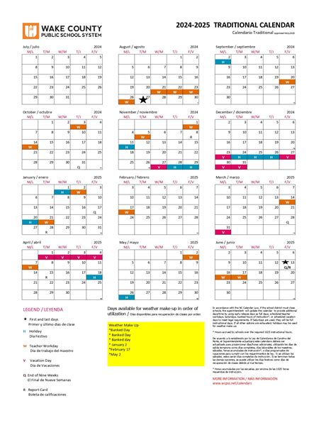 Wake County Calendar