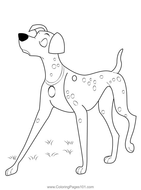Walking Dalmatian Dog Free Online Coloring Page Dalmatian Dog Coloring Page - Dalmatian Dog Coloring Page
