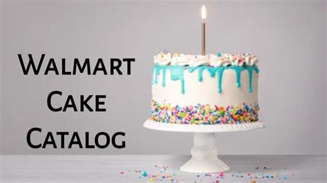 Walmart Cake Order Catalog