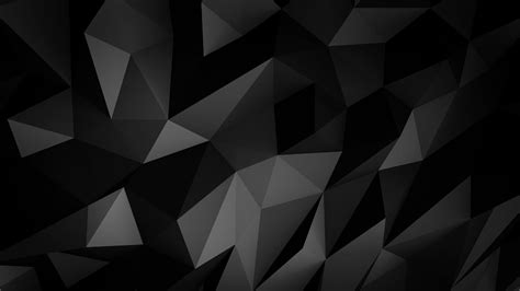 Walpaper Hitam  Black Abstract Dark Polygon Art Digital Art 3d - Walpaper Hitam