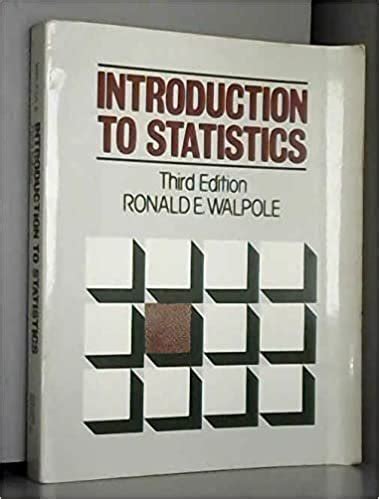 Walpole Statistics 3rd Edition