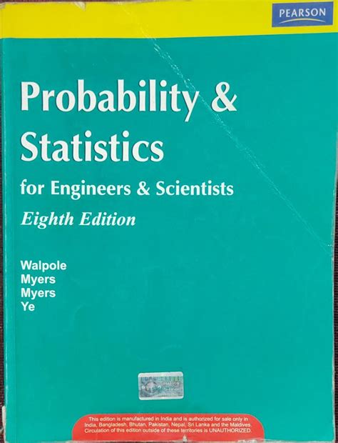 Full Download Walpole Probability And Statistics 8Th Edition 