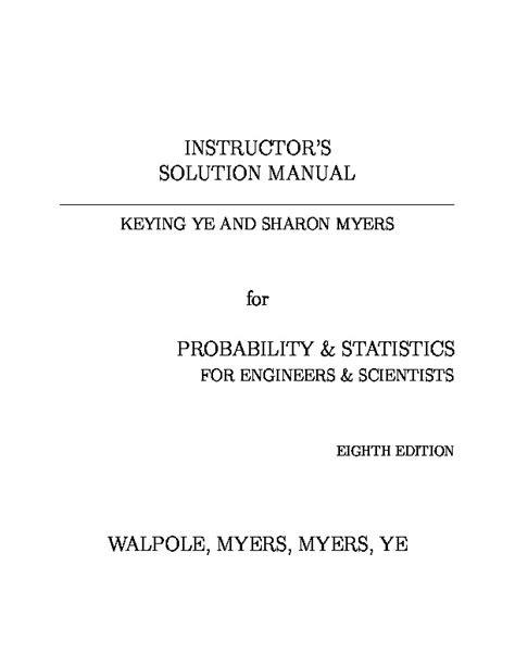 Download Walpole Solution Manual 8Th Edition 