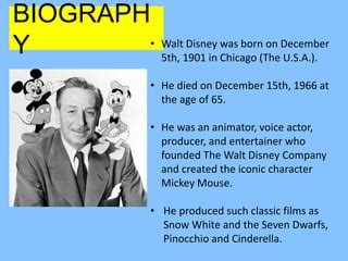 walt disney biography cortaid