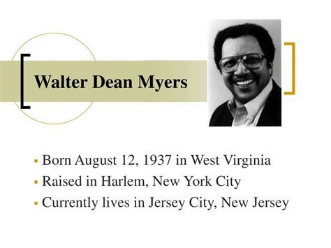 walter dean myers biography powerpoint fourth grade