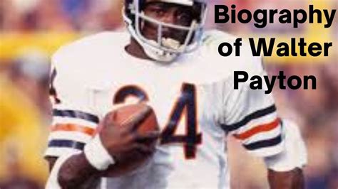 walter payton biography timeline example