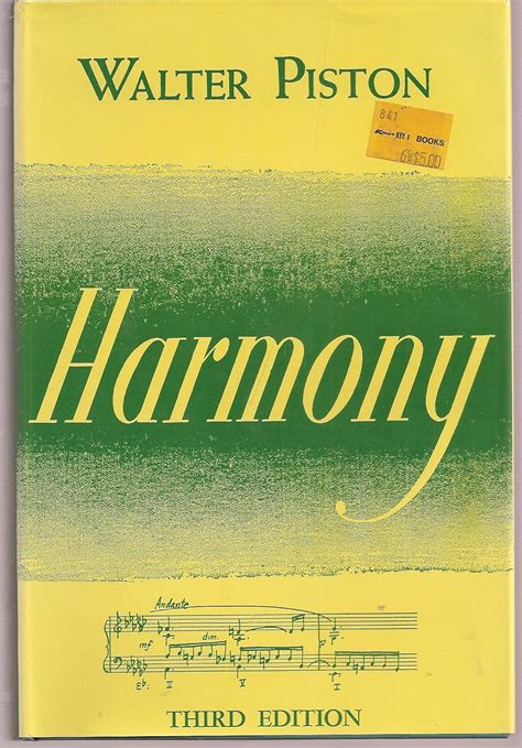 Walter Piston Harmony 3rd Edition