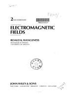 Wangsness Electromagnetic Fields Solutions