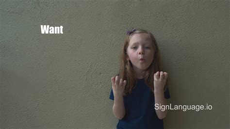 want in asl