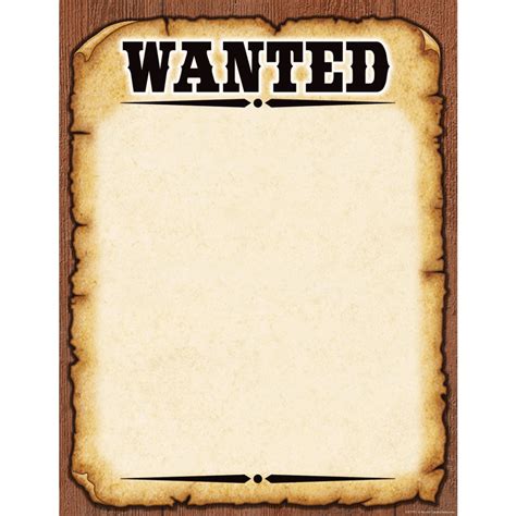 wanted poster templates s