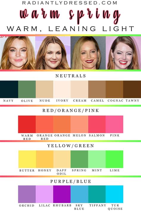 warm spring colors