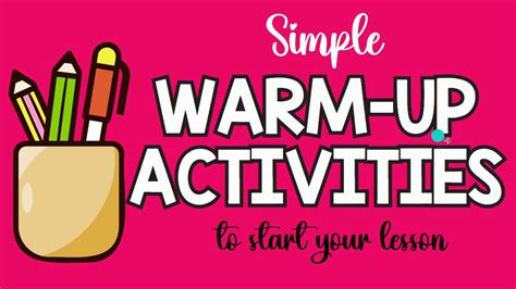 Warm Up Activity Small Sided Activity