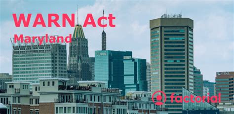 warn act maryland