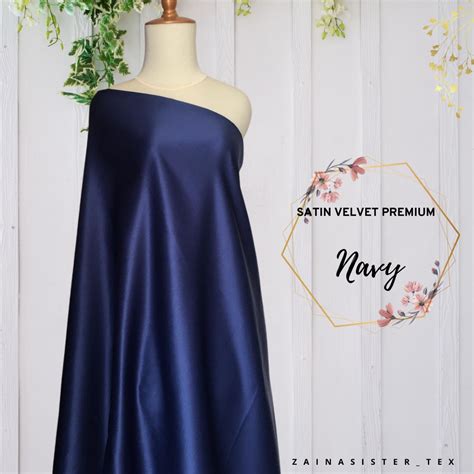 Warna Biru Kain  Kain Satin Velvet Kelebihan Dan Harga Terbaru 2023 - Warna Biru Kain