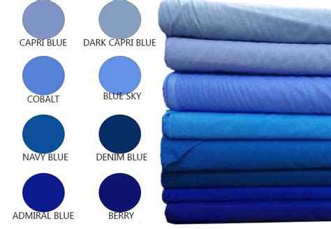 Warna Biru Kain  Premium Woven Cotton Vivid Blue Color Kain Cotton - Warna Biru Kain