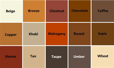 Warna Coklat Khaki  Jenis Jenis Warna Coklat - Warna Coklat Khaki