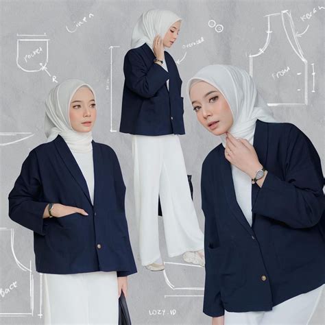 Warna Dongker  Inspirasi Warna Jilbab Untuk Baju Biru Dongker - Warna Dongker
