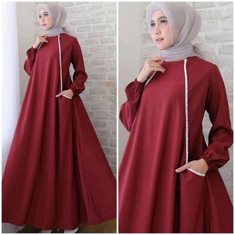 warna jilbab untuk baju merah hati