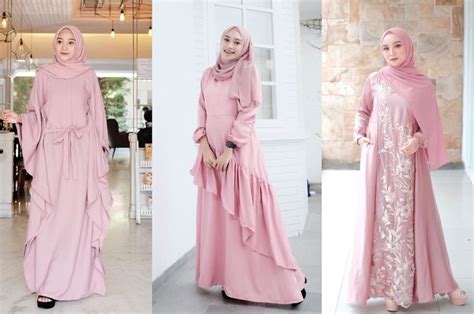 warna jilbab yang cocok untuk baju dusty pink
