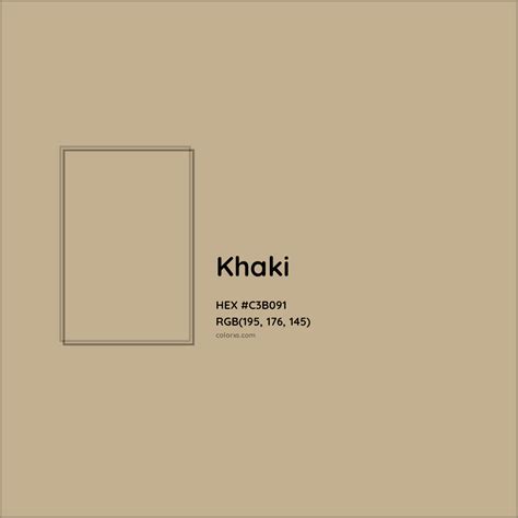 Warna Kakhi  Khaki Color Code Is C3b091 - Warna Kakhi