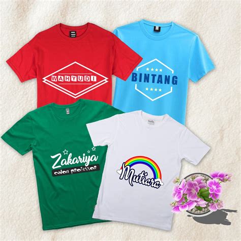 Warna Kaos Keren  Jual Kaos Anak Sablon Nama Cantik Dan Menarik - Warna Kaos Keren