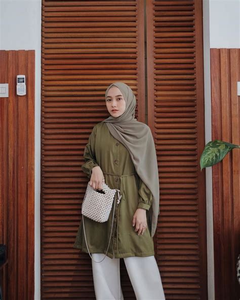 Warna Khaki Hijab  12 Ide Mix And Match Warna Army Hijab - Warna Khaki Hijab