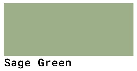 Warna Sage Green  Chart Of 20 Green Shades Tones And Tints - Warna Sage Green