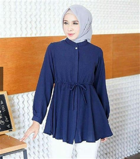 Warna Warna Baju  Baju Biru Navy Cocok Dengan Jilbab Warna Apa - Warna Warna Baju