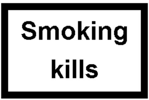 Warning Smoking Kills Logo