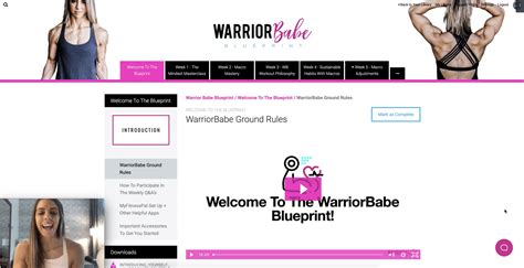 Warrior Babe Blueprint