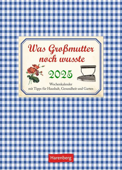 was grossmutter noch wusste wochenkalender wandka