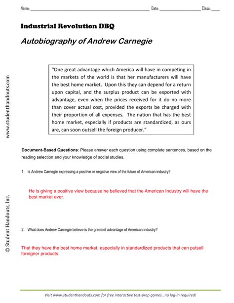 Full Download Was Andrew Carnegie A Hero Dbq Answers Mycanadaore 
