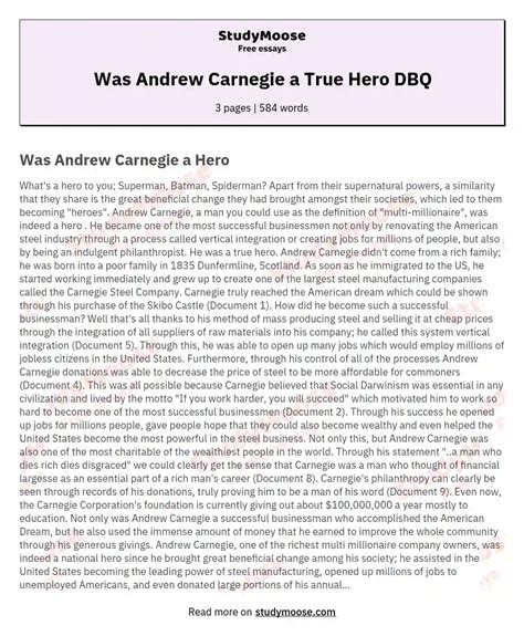 Read Was Andrew Carnegie A Hero Dbq Answers Mycanadaore 