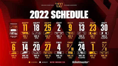 washington commanders games