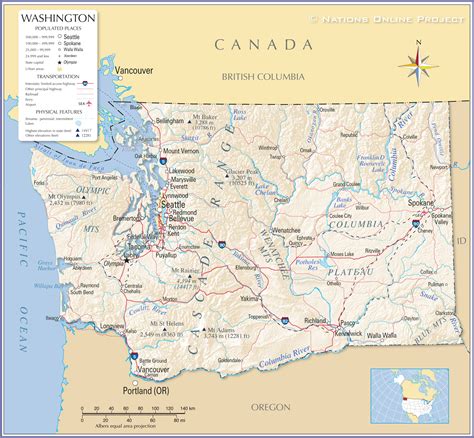 washington map state