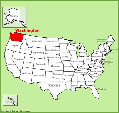 washington us map