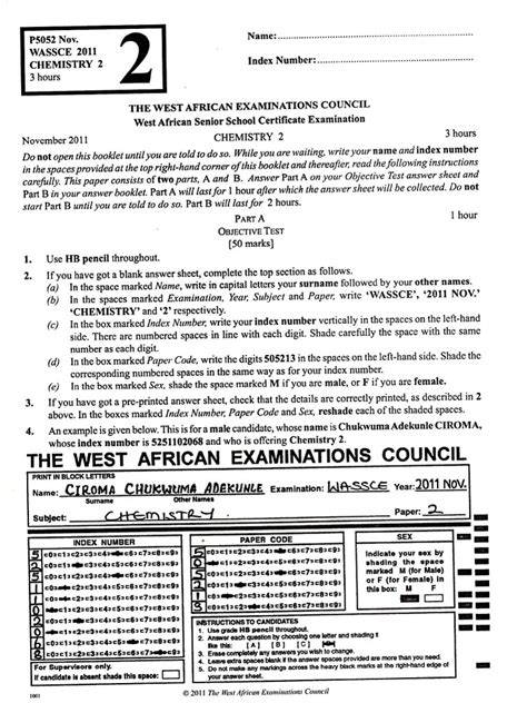 wassce past question