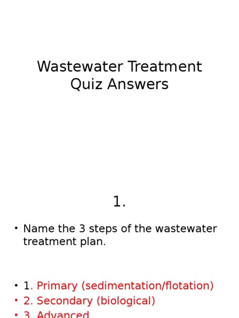 Read Wastewater Treatment Test Answers 