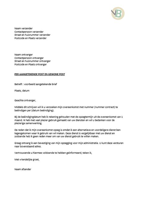 wat is aangetekende brief