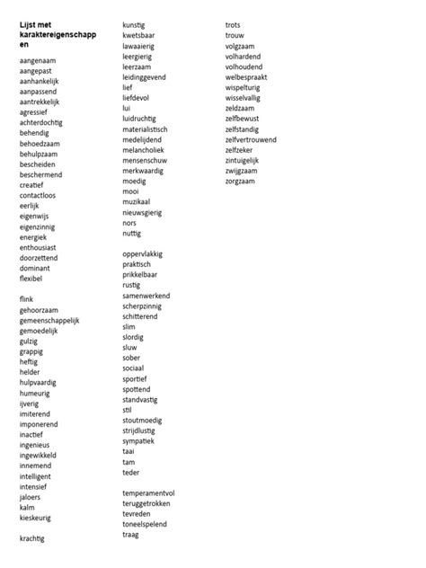 wat is karakter kind