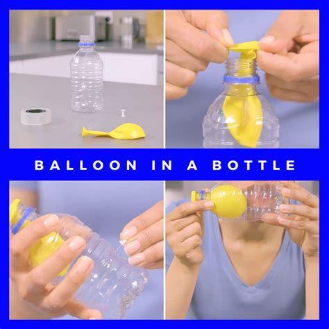 Water Balloon In A Bottle Air Pressure Science Water Balloon Science Experiment - Water Balloon Science Experiment