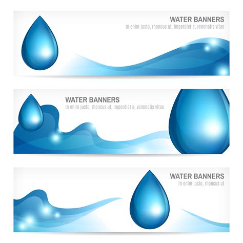 Water Banner Backgrounds