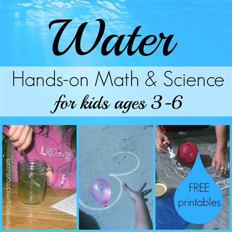 Water Math Amp Science Activities For Kids Ages Math And Science Activities - Math And Science Activities