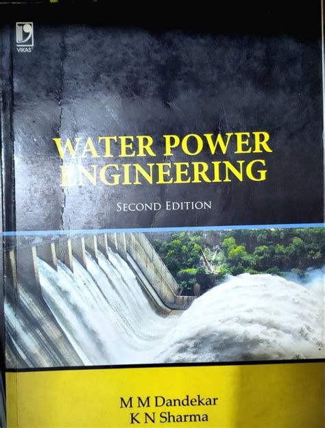 water power engineering by dandekar and sharma