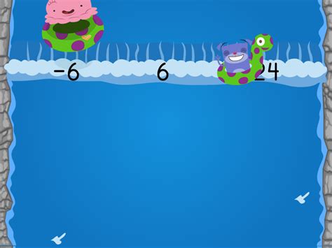 Water Rafting Adding Integers Game Education Com Math Raft - Math Raft