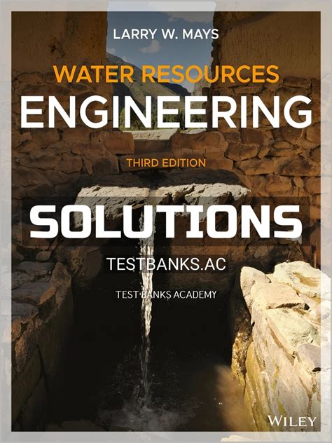 water resource engineering solution manual